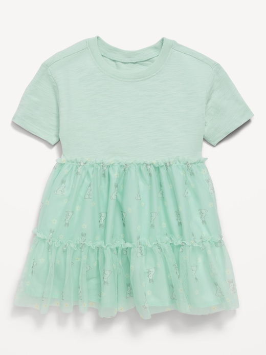 Short Short-Sleeve Tutu Dress for Toddler Girls under $20 clearance