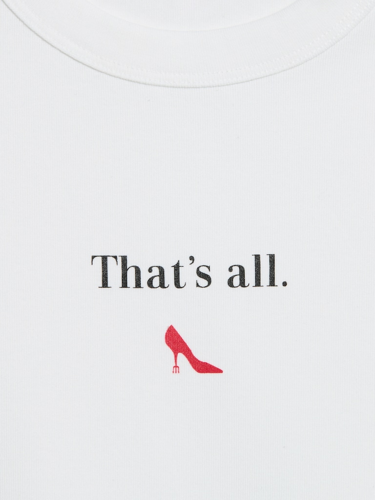 T-shirt ajusté court Old Navy x Le Diable s’habille en Prada