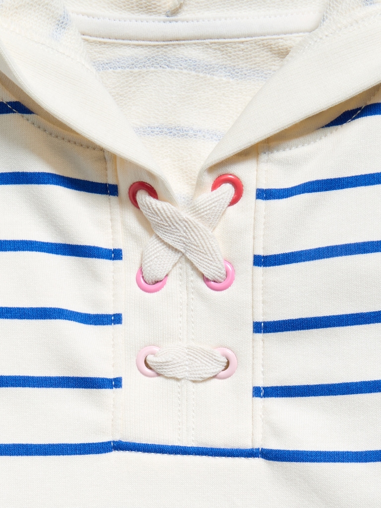 Oversized Lace-Up Sweatshirt for Toddler Girls