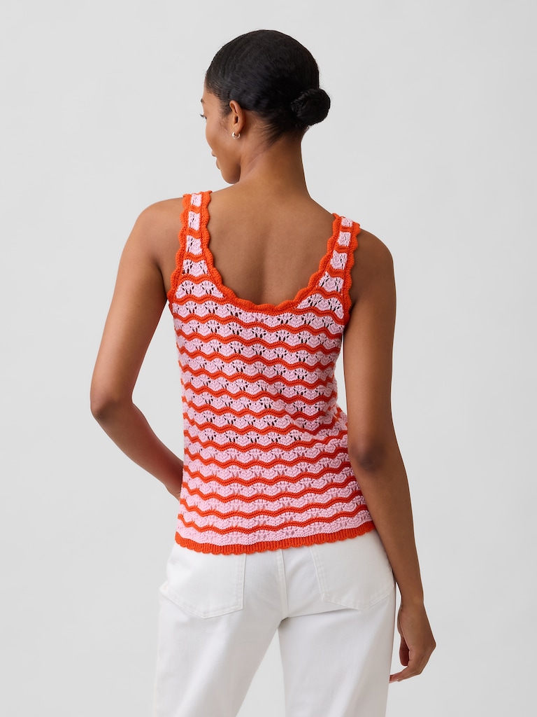 Crochet Scoopneck Tank Top