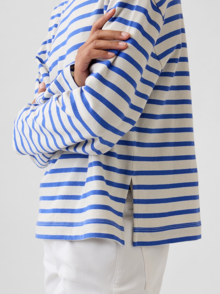 Stripe Boatneck Top