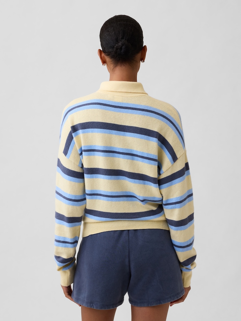 CashSoft Relaxed Sweater Polo Shirt