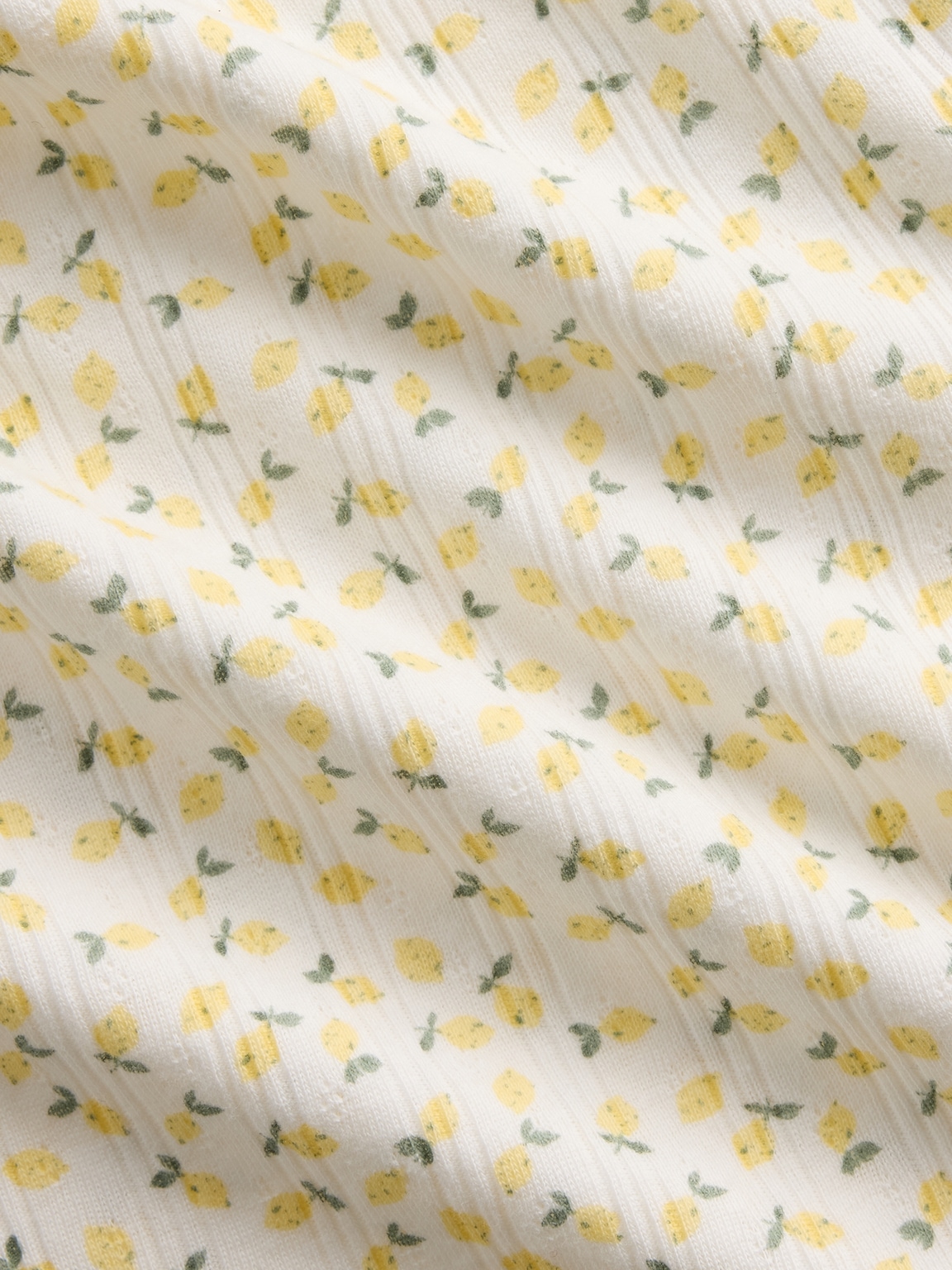 Kids Pointelle Rib Fitted T-Shirt