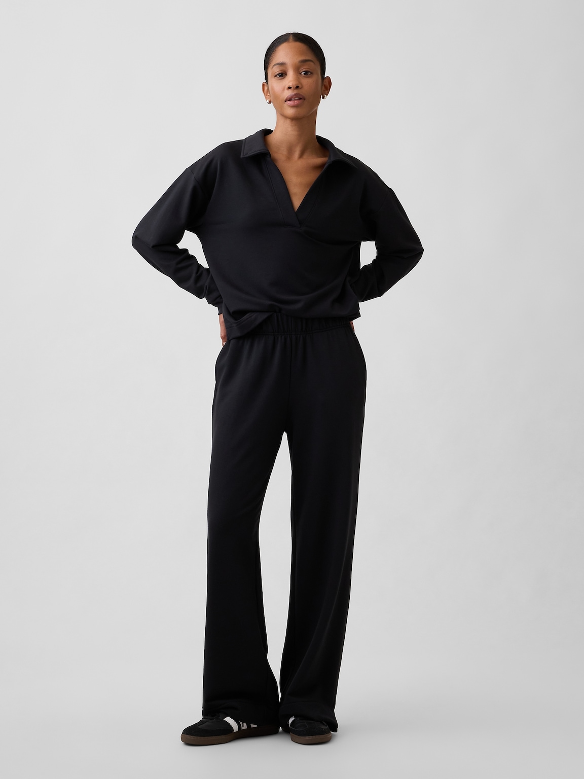 CloudLight Relaxed Polo Sweatshirt