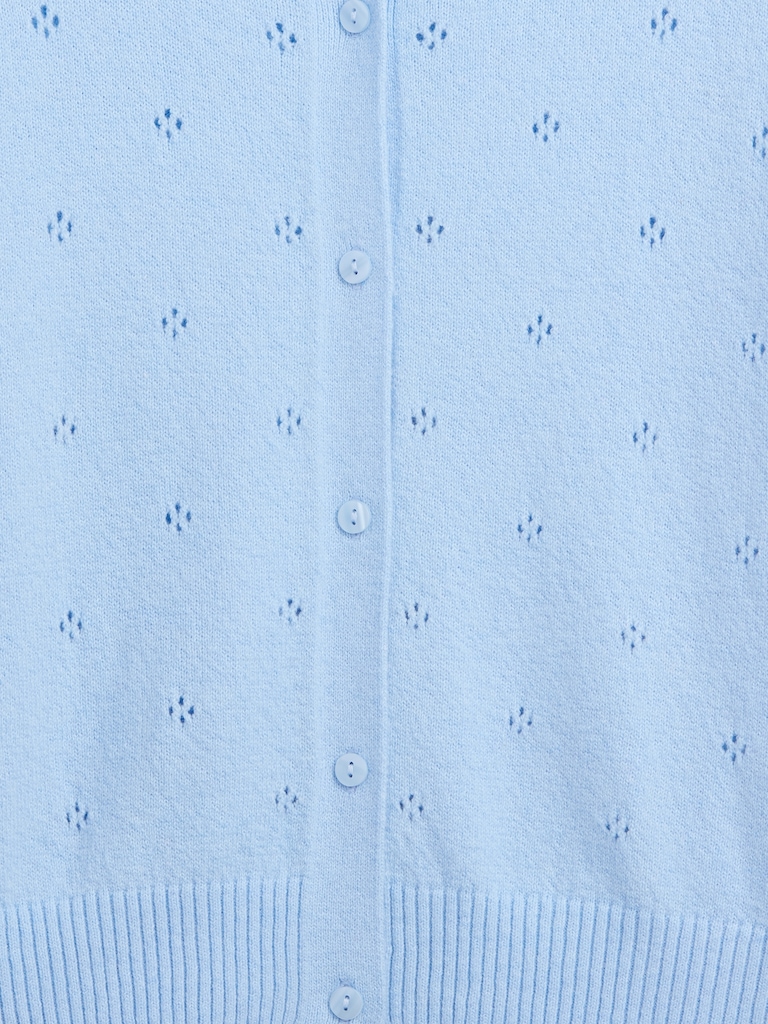 CashSoft Pointelle Cardigan