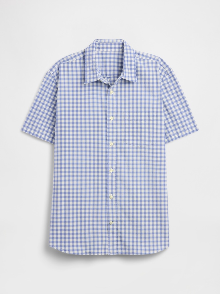 Stretch Poplin Shirt in Standard Fit