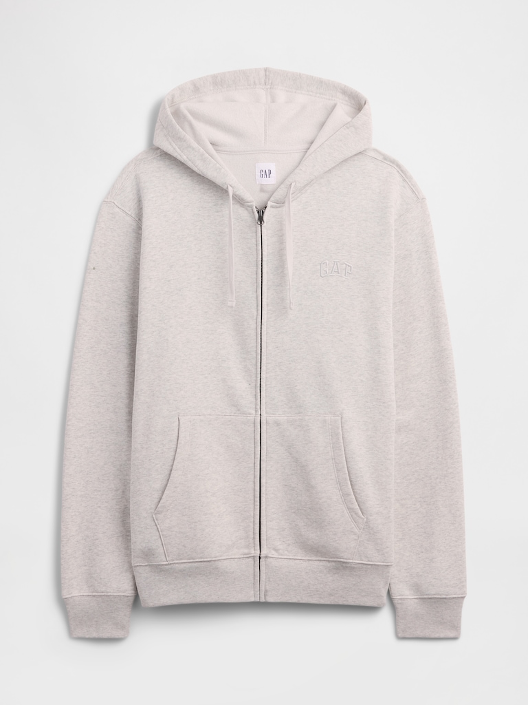 Adult Relaxed Gap Logo Zip Hoodie