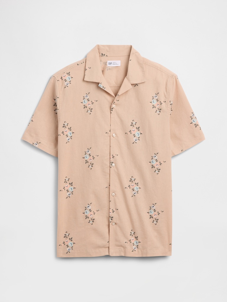 Linen-Blend Vacay Shirt in Standard Fit