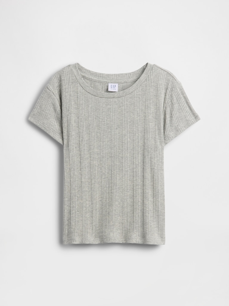 Kids Variegated Rib Fitted T-Shirt