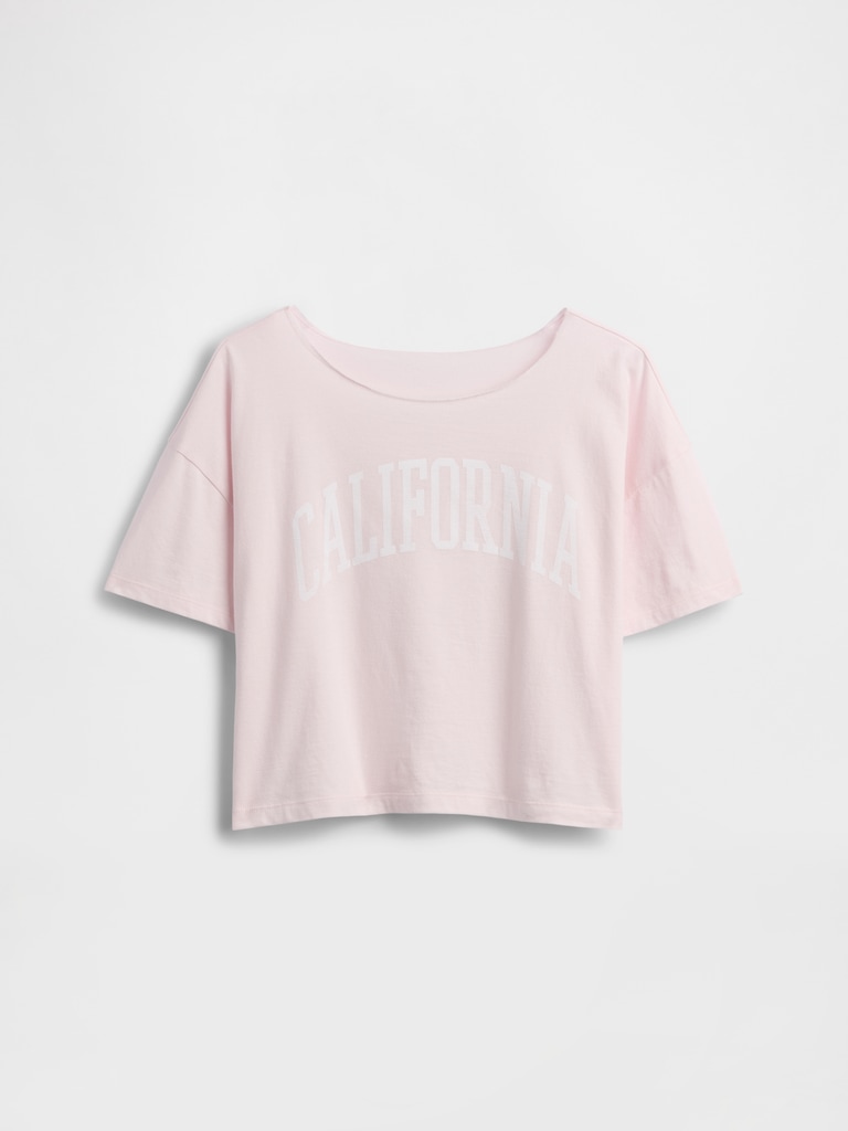 Kids Oversized Wide-Neck T-Shirt