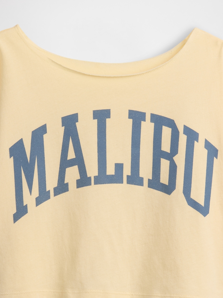 Kids Oversized Wide-Neck T-Shirt