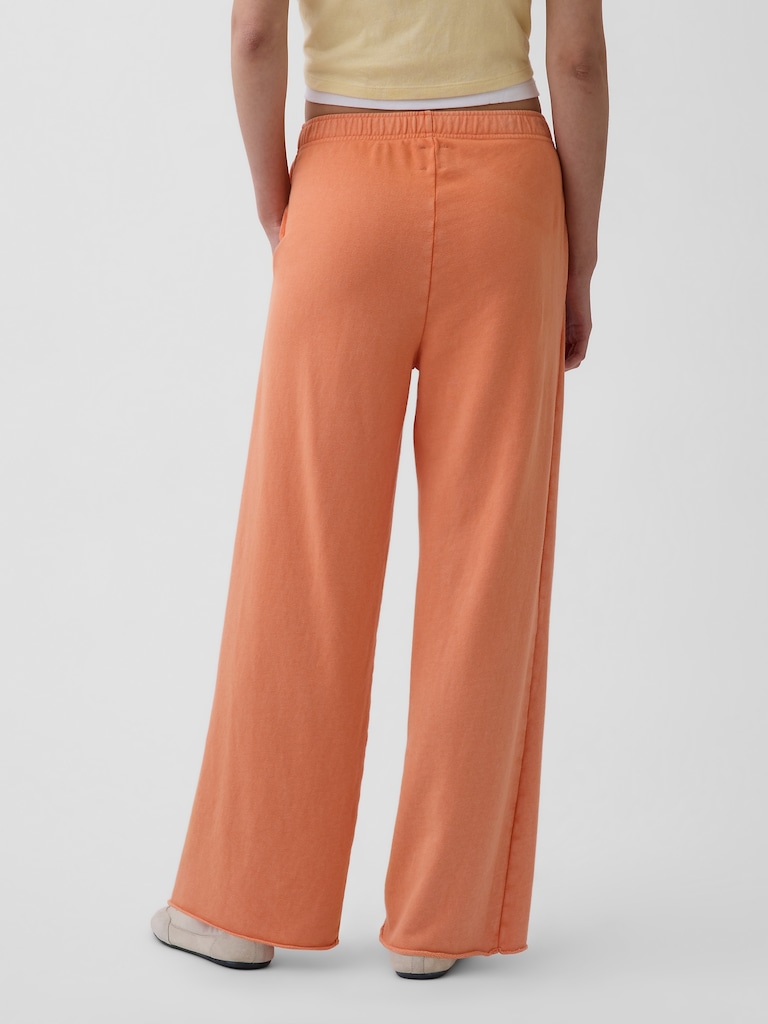 VintageSoft Terry Wide-Leg Sweatpants