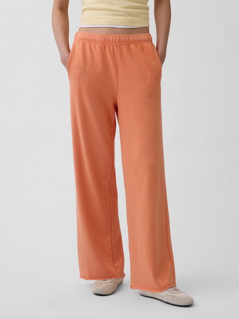 VintageSoft Terry Wide-Leg Sweatpants