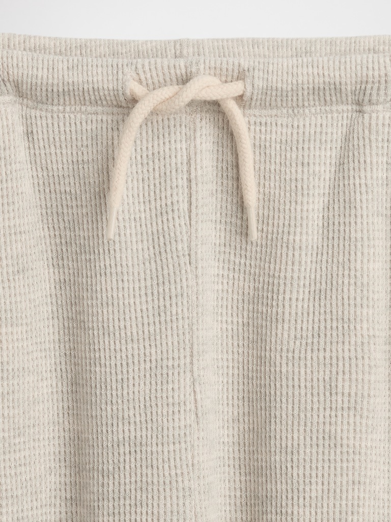 Kids Waffle Relaxed Easy Wide-Leg Pants