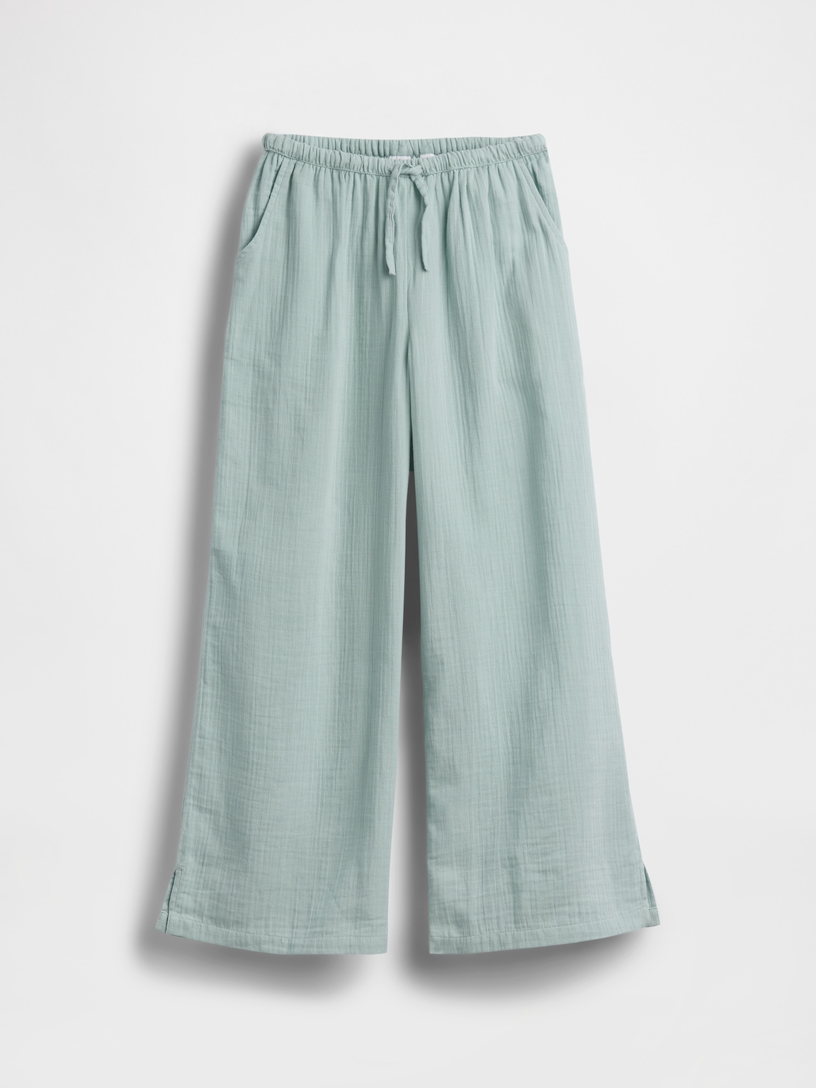 Kids Cotton Gauze Wide-Leg Pants
