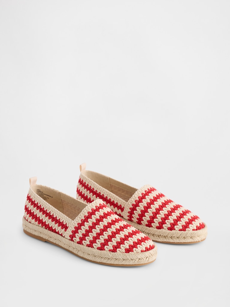 Crochet Espadrille Flats