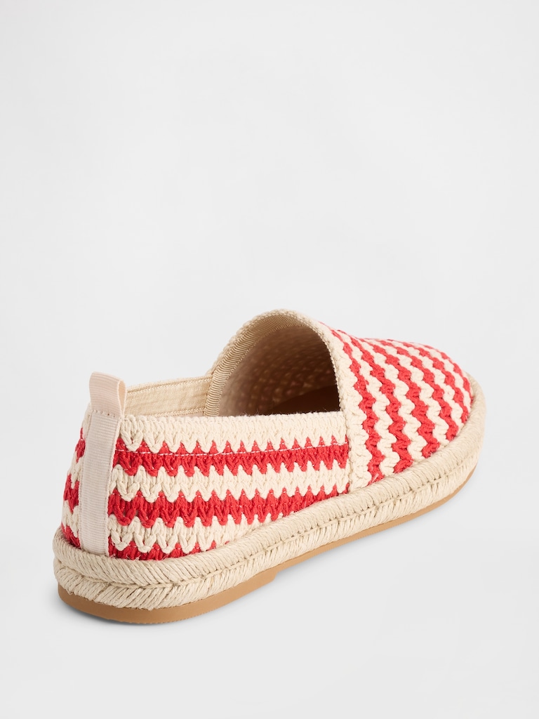 Crochet Espadrille Flats