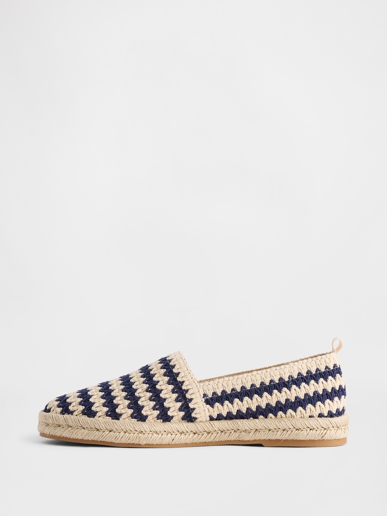 Crochet Espadrille Flats