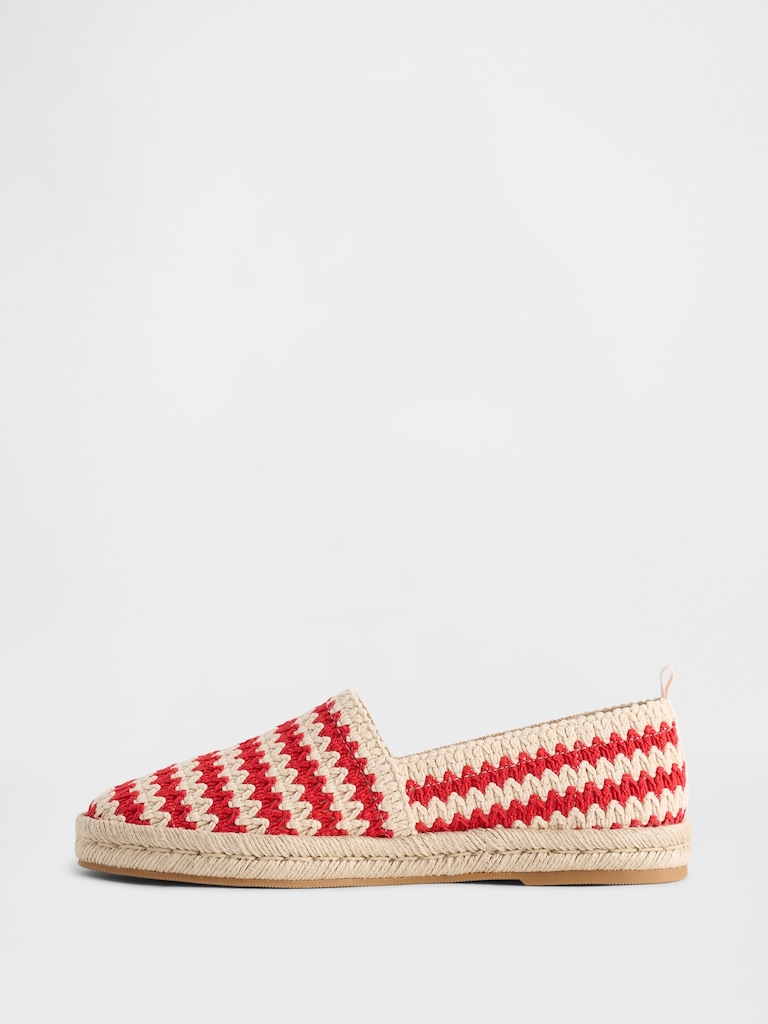 Crochet Espadrille Flats