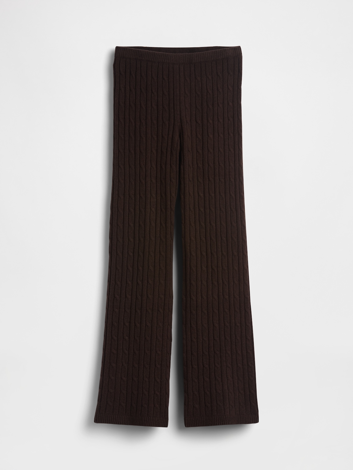 CashSoft Cable-Knit Sweater Pants