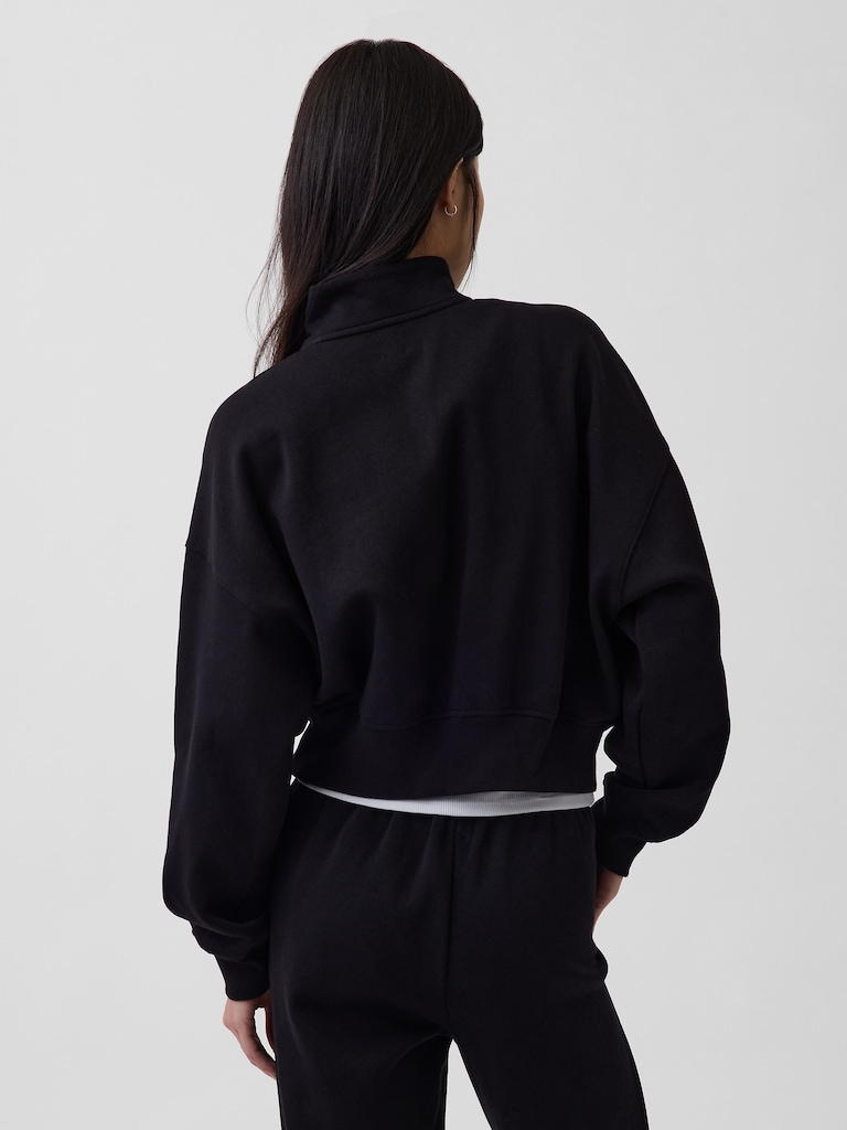 VintageSoft Oversized Half-Zip Wedge Pullover