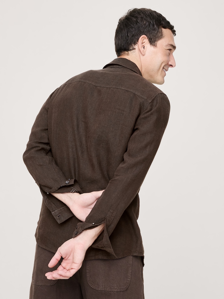 Slim-Fit Linen Shirt