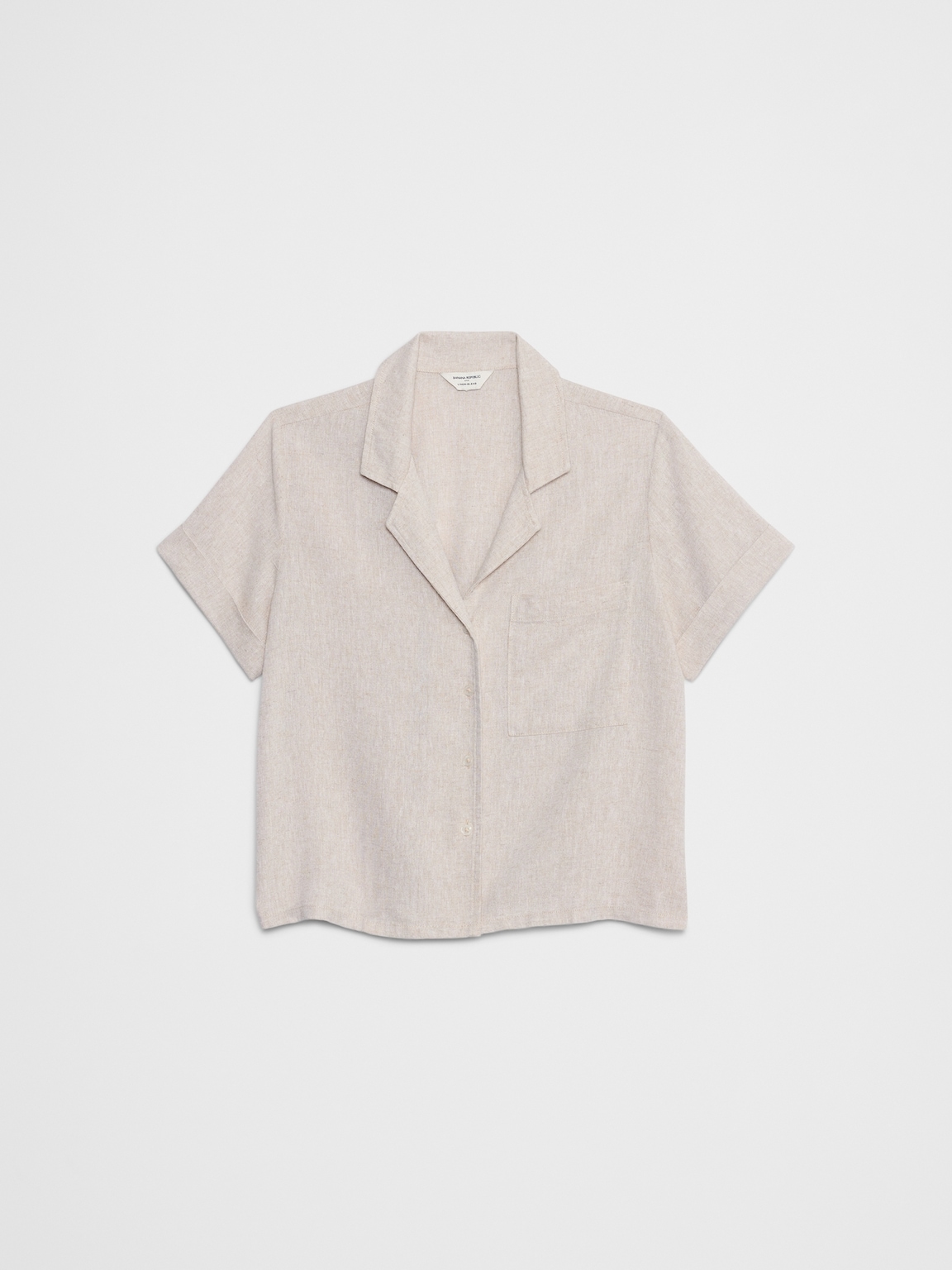 Linen-Blend Shirt