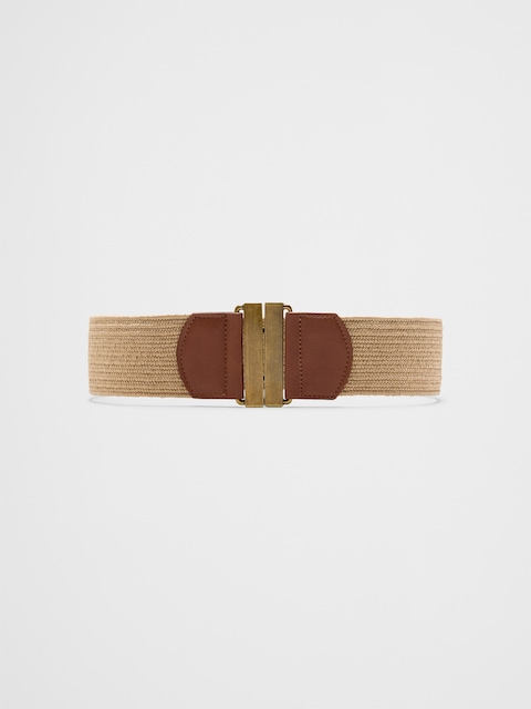 Ceinture En Cuir Marron Banana Republic Taille M - Boucle Dorée, Occasion