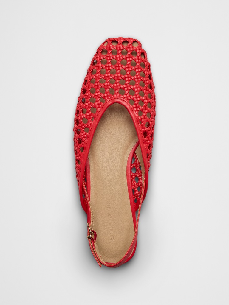 Woven Slingback Flats