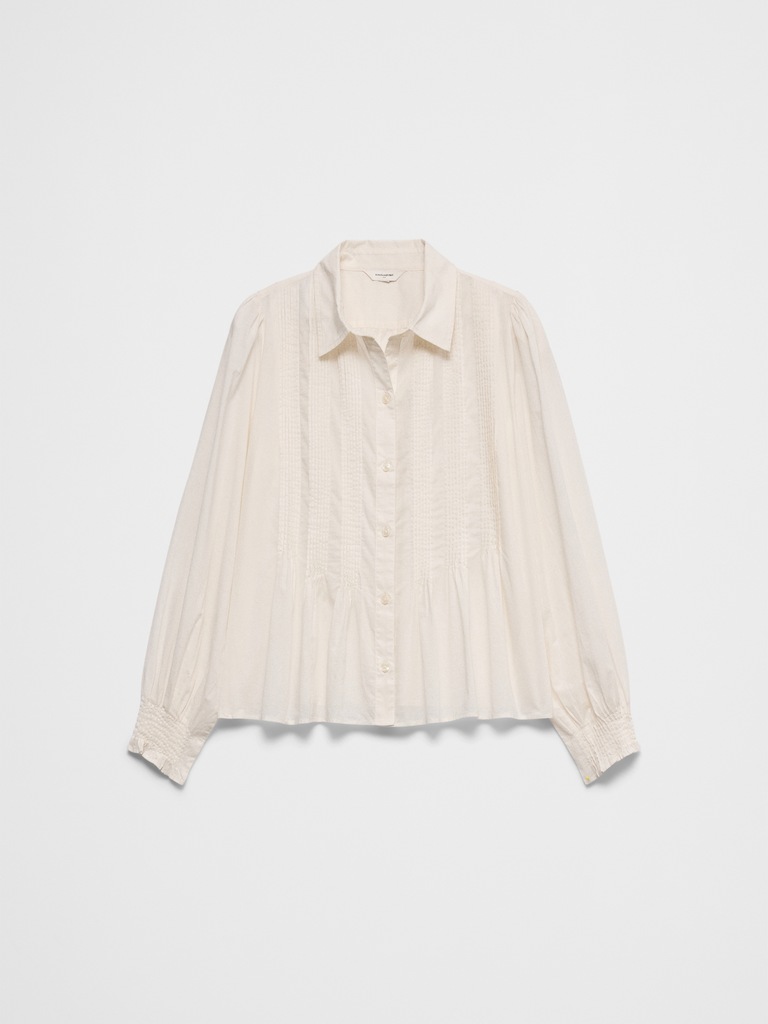 Fine Pintuck Voile Shirt