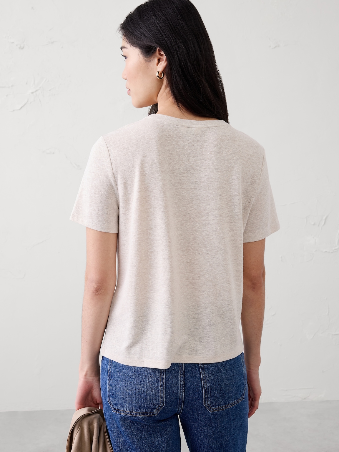Linen-Blend T-Shirt