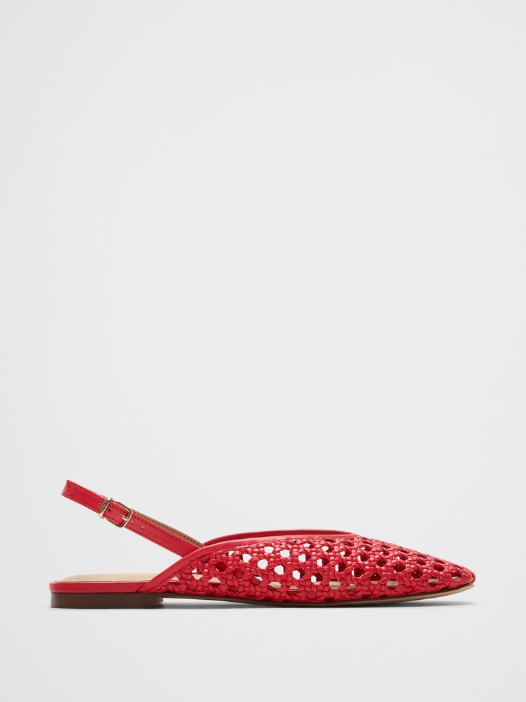Woven Slingback Flats