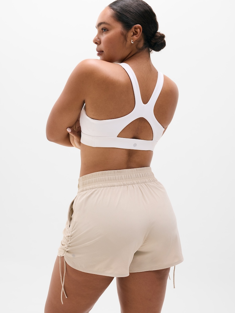 Weekender High Rise Ruched Run Short