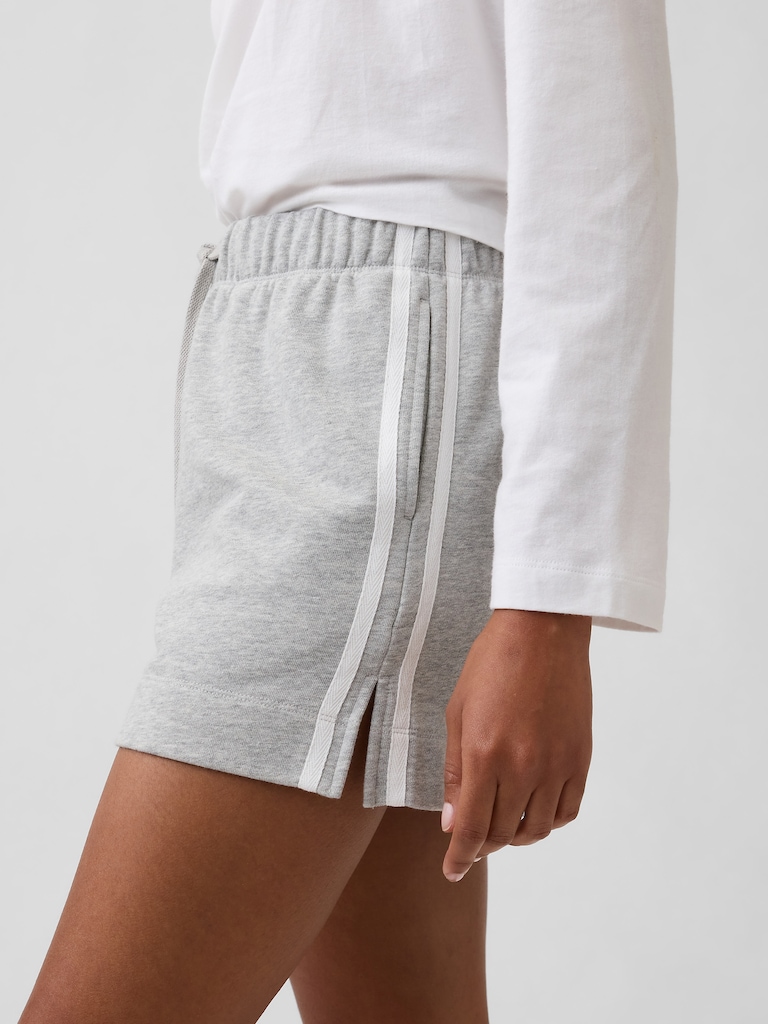 Relaxed Stripe French Terry Shorts