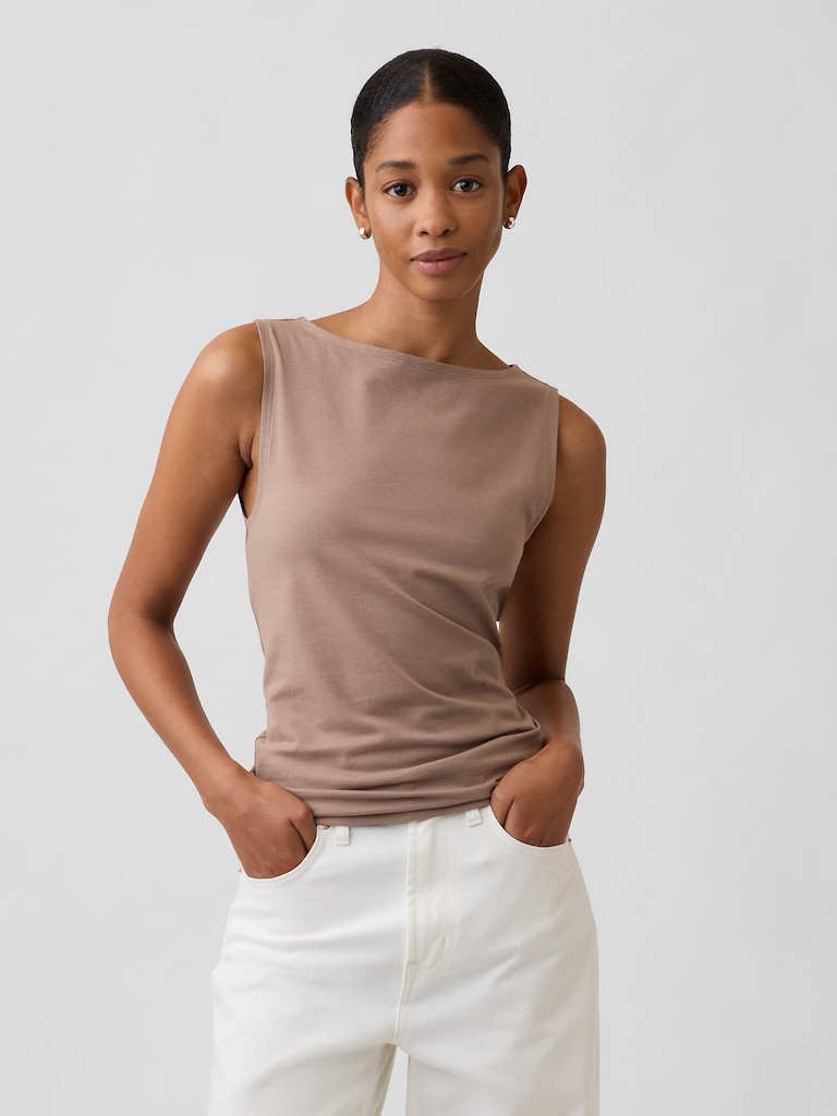 Boatneck Tank Top