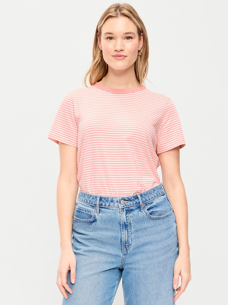 EveryWear Crew-Neck Striped T-Shirt