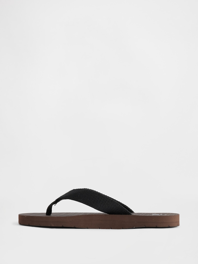 Kids Canvas Flip Flops