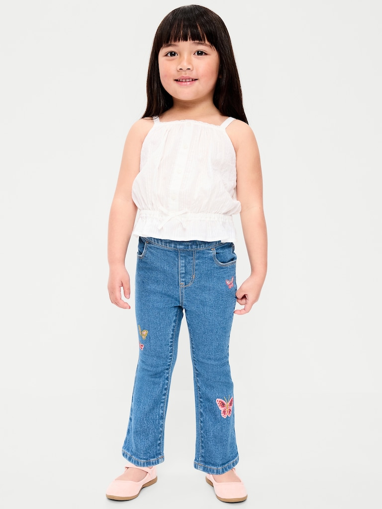 Wow Pull-On High-Waisted Flare-Leg Jeans for Toddler Girls