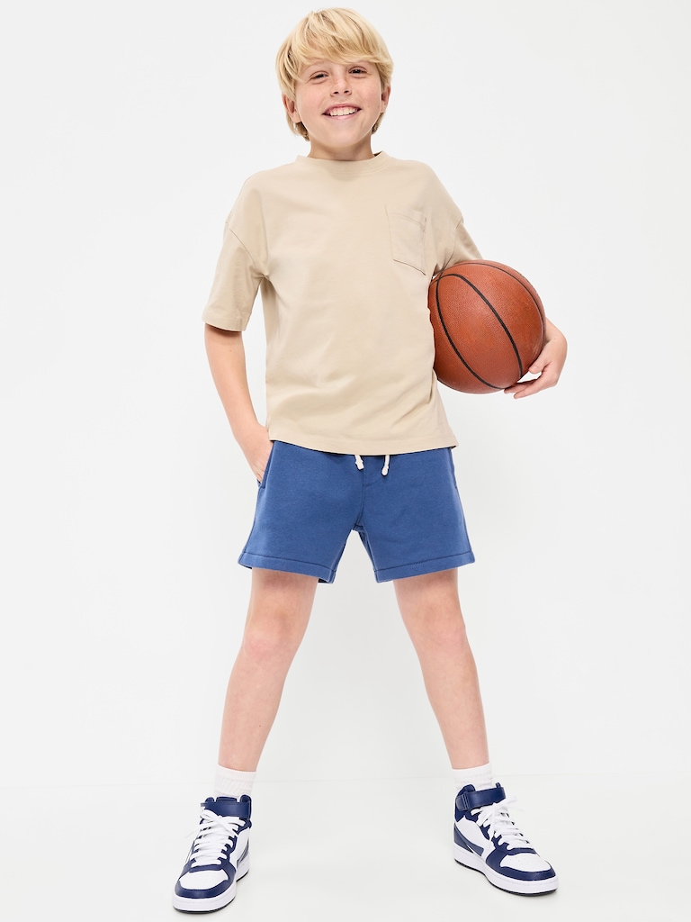 Below Knee Fleece Jogger Shorts for Boys