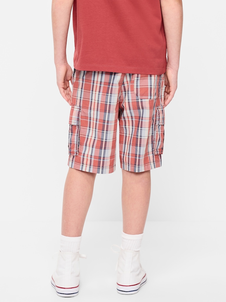 Knee Length Baggy Ripstop Cargo Shorts for Boys