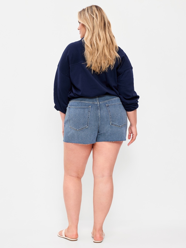 High-Waisted OG Jean Cut-Off Shorts -- 4-inch inseam