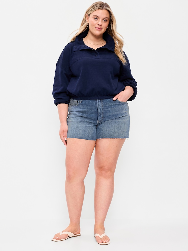 High-Waisted OG Jean Cut-Off Shorts -- 4-inch inseam