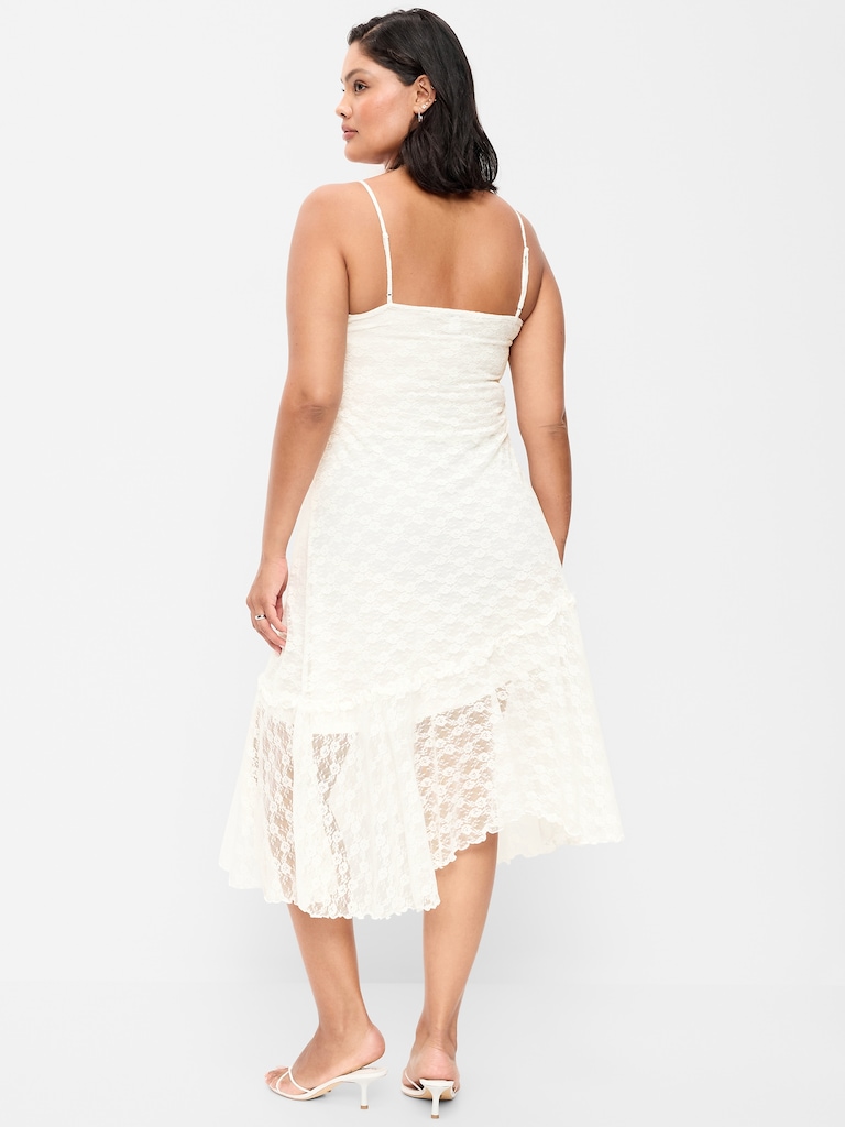 Fit & Flare Lace Midi Dress