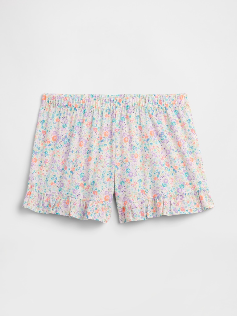 Ruffle Poplin PJ Shorts