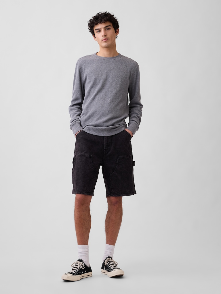 9" Denim Carpenter Shorts