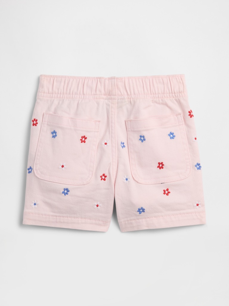 babyGap Pull-On Embroidered Mom Jean Shorts