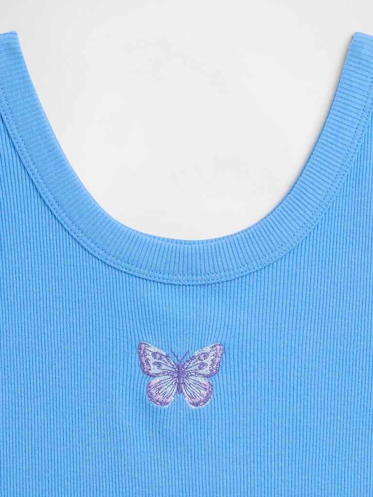 Kids Ribbed Tank Top