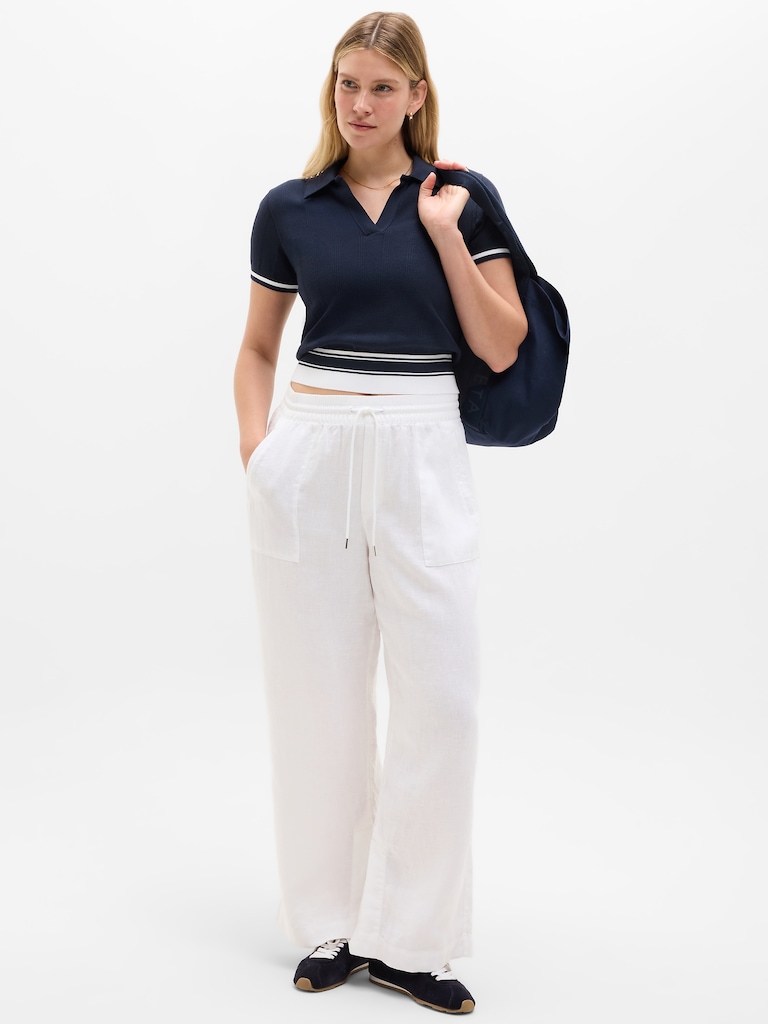 Seamless Polo Tee Sweater