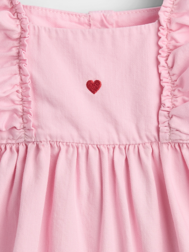 Baby Denim Heart Skirtall