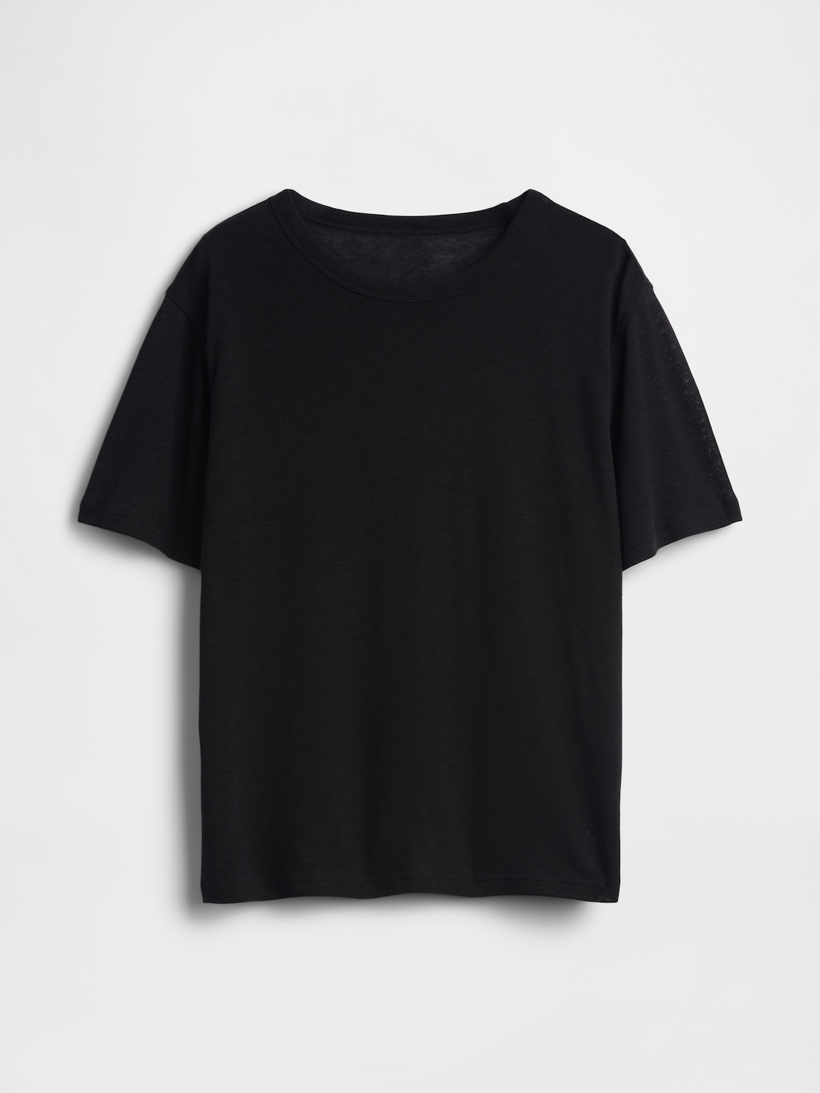 Linen-Blend Relaxed T-Shirt